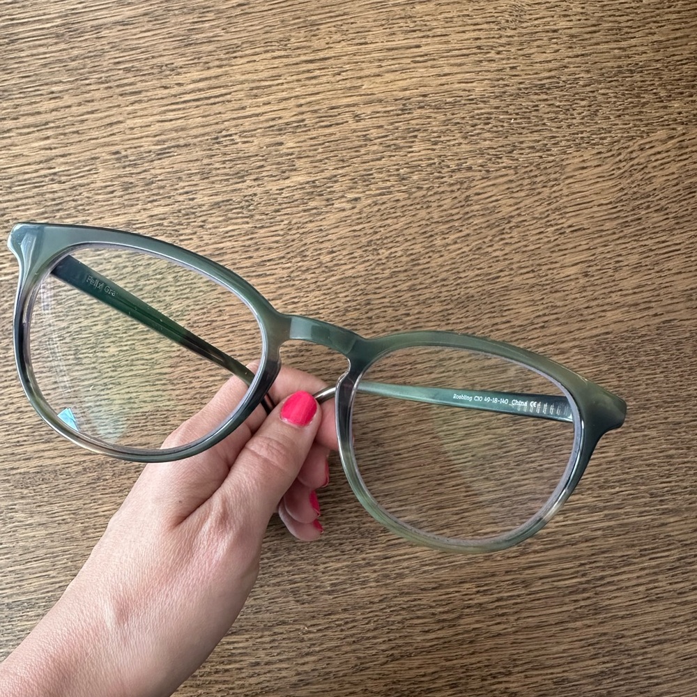 Felix Gray Blue Light Eyeglasses in Avocado/Green